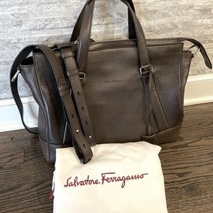 Salvatore Ferragamo Leather Tote NEW